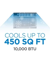Black+Decker Window Air Conditioner 10,000 Btu, Ac Window Unit Cools Up to 450 Square Feet, Window Ac Unit with Remote Control, 3 Cooling Speeds and F