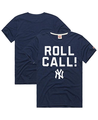 Homage Men's Navy New York Yankees Hyper Local Tri-Blend T-Shirt