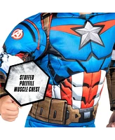 Jazwares Big Boys and Girls Captain America Qualux Costume