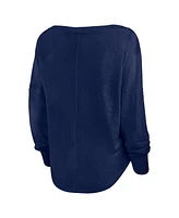 Fanatics Women's Navy Sporting Kansas City Corner Kick Long Sleeve Fashion T-Shirt