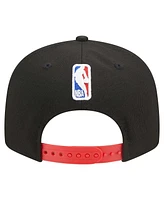 New Era Men's Black Toronto Raptors Jersey Hook Statement Edition 9FIFTY Snapback Hat