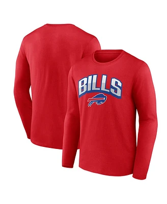 Fanatics Men's Red Buffalo Bills Long Sleeve T-Shirt