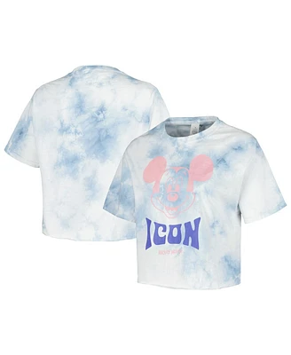 Mad Engine Men's and Women's White Mickey Friends Icon Tie-Dye T-Shirt