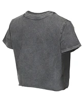 Concepts Sport Women's Charcoal Philadelphia Union Distressed Market Cropped T-Shirt