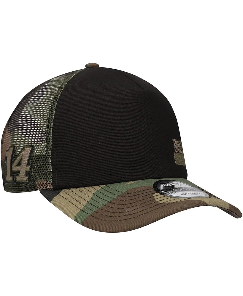 New Era Men's Black/Camo Chase Briscoe Trucker 9FORTY Adjustable Hat