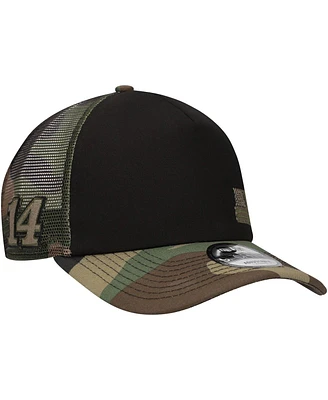 New Era Men's Black/Camo Chase Briscoe Trucker 9FORTY Adjustable Hat