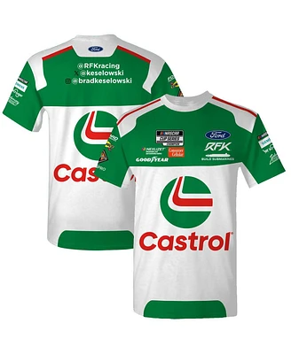 Checkered Flag Sports Men's Green Brad Keselowski Castrol Uniform T-Shirt