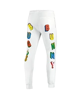 Freeze Max Men's Bugs Bunny White Looney Tunes Big Letter Pants