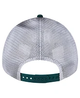 New Era Men's Green Athletics Team Slick Trucker 9TWENTY Adjustable Hat