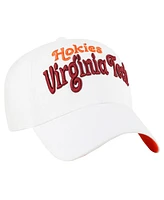 '47 Brand Women's White Virginia Tech Hokies Pensacola Clean Up Adjustable Hat