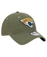 New Era Men's Olive Jacksonville Jaguars Main 9TWENTY Adjustable Hat