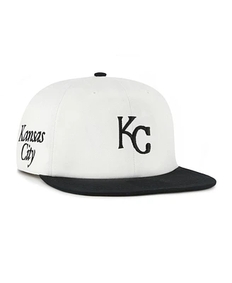 '47 Brand Women's White/Black Kansas City Royals Foundation Captain Snapback Hat