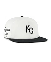 '47 Brand Women's White/Black Kansas City Royals Foundation Captain Snapback Hat