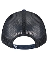 New Era Toddler White/Navy New York Yankees Painted A-Frame 9FORTY Trucker Adjustable Hat