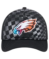 New Era Men's Black Philadelphia Eagles Gradient 9FORTY Adjustable Hat