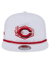New Era Men's White Cincinnati Reds Palm Golfer Snapback Hat