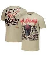 Freeze Max Men's Tan Def Leppard Let's Get Rocked T-Shirt