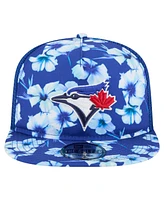 New Era Men's Royal Toronto Blue Jays Adventure Pattern Golfer Trucker Snapback Hat