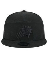 New Era Men's Black Phoenix Suns Adventure Canvas Split Panel 9FIFTY Snapback Hat