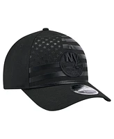 New Era Men's Black New York Islanders Game Day Stealth Flag 9FORTY A-Frame Adjustable Hat