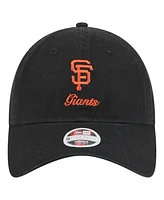 New Era Women's Black San Francisco Giants Preppy Team 9TWENTY Adjustable Hat