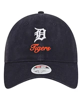 New Era Women's Navy Detroit Tigers Preppy Team 9TWENTY Adjustable Hat