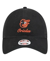 New Era Women's Black Baltimore Orioles Preppy Team 9TWENTY Adjustable Hat