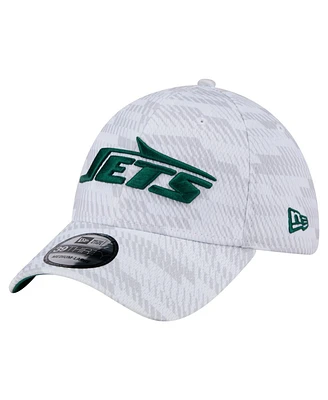New Era Men's White York Jets Gameday Graded 39THIRTY Flex Hat
