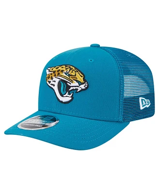 New Era Men's Teal Jacksonville Jaguars Main Trucker 9SEVENTY Stretch Snap Hat