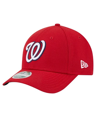 New Era Big Boys and Girls Red Washington Nationals Player Replica 9FORTY Adjustable Hat