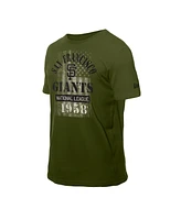 New Era Men's Green San Francisco Giants Armed Forces T-Shirt