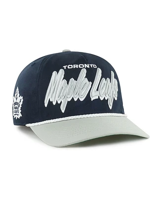 '47 Brand Men's Navy/Gray Toronto Maple Leaf's Dropshadow Rope Hitch Adjustable Hat