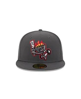 New Era Men's Gray Rancho Cucamonga Quakes theme Nights 59FIFTY Fitted Hat