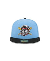 New Era Men's Light Blue Erie SeaWolves theme Nights 59FIFTY Fitted Hat