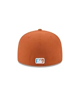 New Era Men's Brown Amarillo Sod Poodles Theme Nights 59FIFTY Fitted Hat