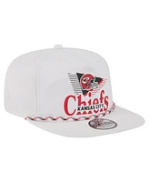 New Era Men's White Kansas City Chiefs Collide Golfer Snapback Hat