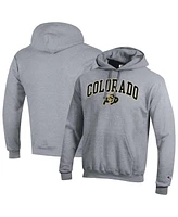 Champion Men's Heather Gray Colorado Buffaloes Arch Over Logo Pullover Hoodie