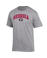 Champion Men's Heather Gray Georgia Bulldogs Arch Over Logo T-Shirt