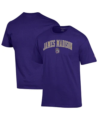 Champion Men's Purple James Madison Dukes Arch Over Logo T-Shirt