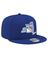 New Era Men's Blue New York Rangers State Pride 9FIFTY Snapback Hat