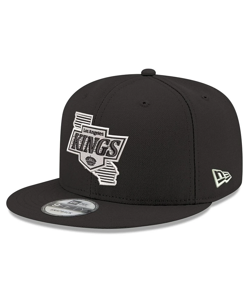 New Era Men's Black Los Angeles Kings State Pride 9FIFTY Snapback Hat