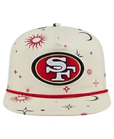 New Era Men's Cream San Francisco 49ers Celestial Golfer Adjustable Hat