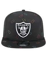 New Era Men's Black Las Vegas Raiders Gummy Golfer Snapback Hat