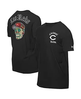 New Era Men's Black Cincinnati Reds Sugar Skulls T-Shirt