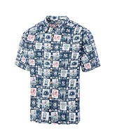 Reyn Spooner Men's Navy New York Yankees Champions Scenic Button-Up Shirt