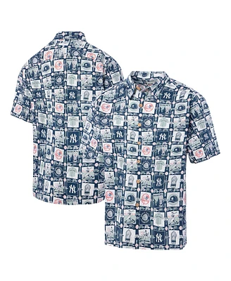 Reyn Spooner Men's Navy New York Yankees Champions Scenic Button-Up Shirt