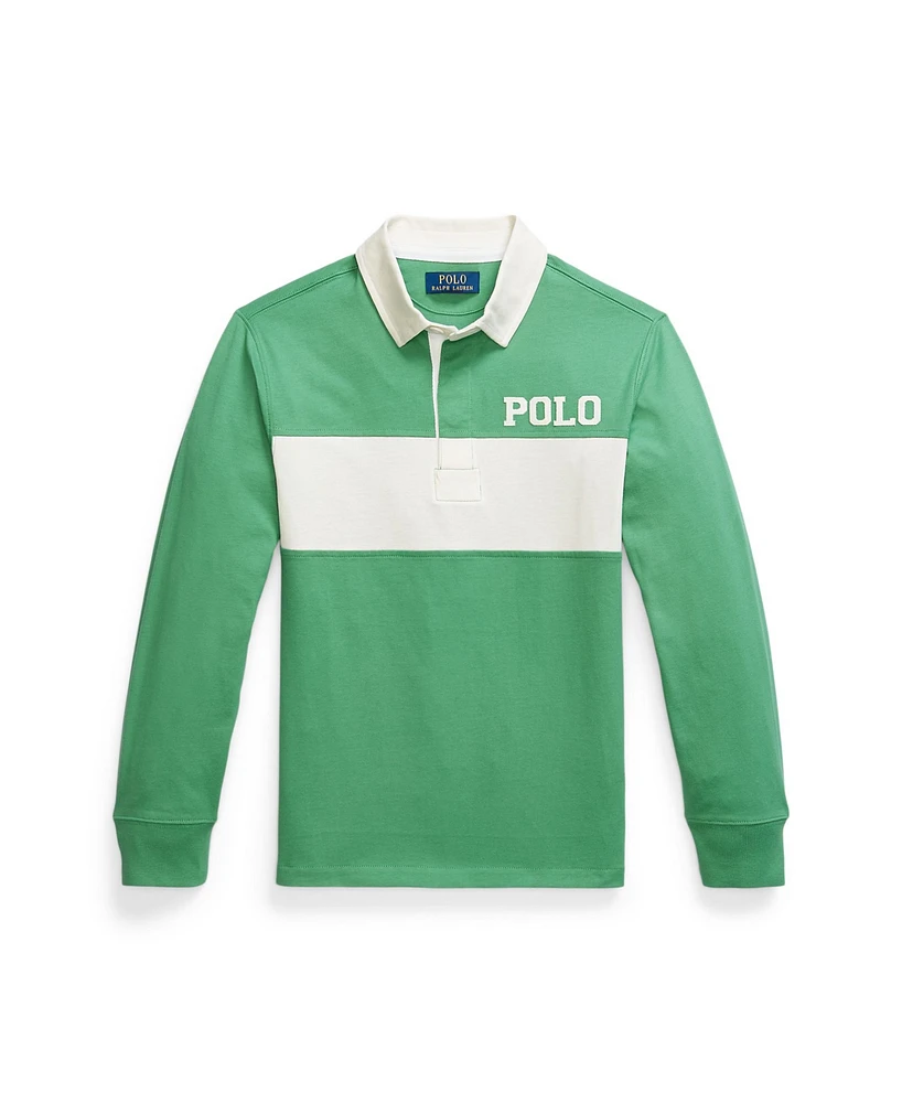 Polo Ralph Lauren Big Boys Logo Appliqued Jersey Rugby Shirt