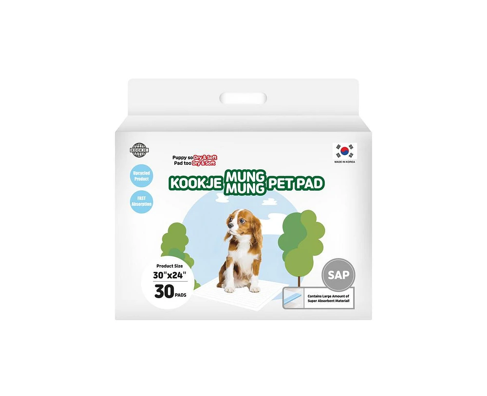 Kproduct4u Kookje Mung Mung Absorbent Upcycled Pulp Pads for Dogs