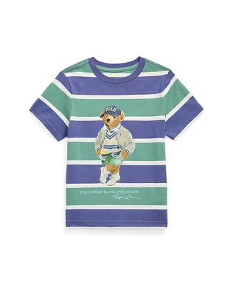 Polo Ralph Lauren Toddler and Little Boys Bear Striped Jersey T-Shirt