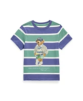 Polo Ralph Lauren Toddler and Little Boys Bear Striped Jersey T-Shirt